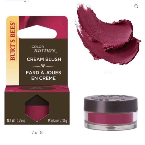 Burt's Bees Other - 🐝 Burt’s Bees Natural Mineral Cream Blush Tub #1280 Berry Whip/Dark Pink New 🆕